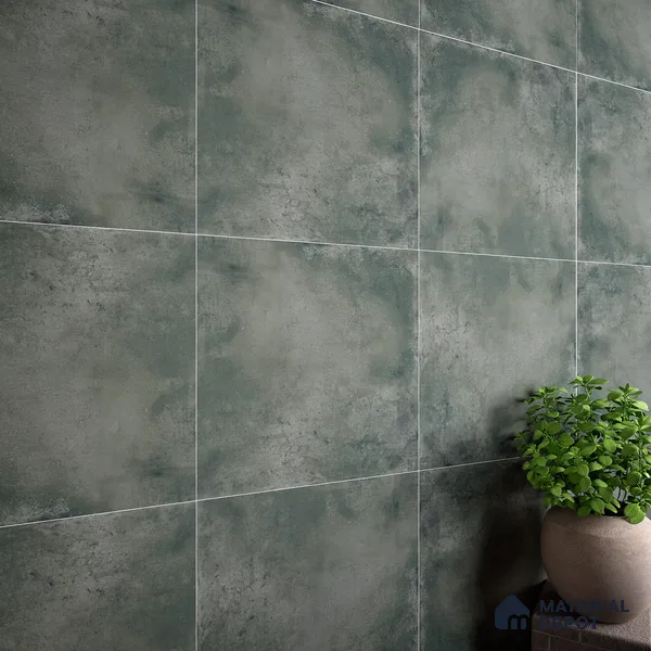 Stone Wall & Floor Tile TL 07415 Vint Jade 2 ft x 2 ft Matte Finish Vitrified Tile - 9 mm | Suitable For living Room, Bedroom, Bathroom | Random Designs