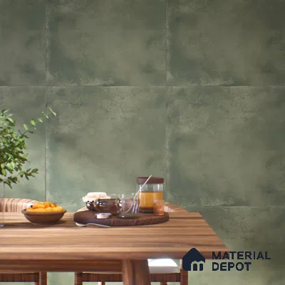 Stone Wall & Floor Tile TL 07415 Vint Jade 2 ft x 2 ft Matte Finish Vitrified Tile - 9 mm | Suitable For living Room, Bedroom, Bathroom | Random Designs