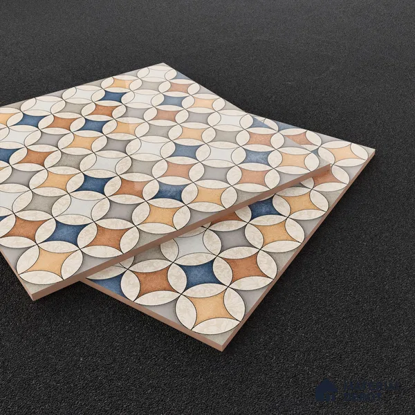 Moroccan Wall & Floor Tile TL 07419 Elista Multy 2 ft x 2 ft Glossy Finish Vitrified Tile - 9 mm | Suitable For Kitchen, Balcony, Dining Area | Please Expect a Slight Variation of Pattern | Random Designs