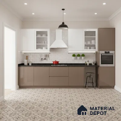 Moroccan Wall & Floor Tile TL 07425 Elude 2 ft x 2 ft Matte Finish Vitrified Tile - 9 mm | Suitable For living Room, Bedroom, Bathroom | Please Expect a Slight Variation of Pattern