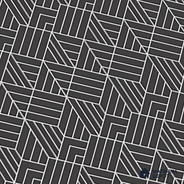 Black Highlighter Wall Tile TL 07441 B Prestige Royal Stonex Nero Trend Lust 4 ft x 2 ft Vitrified Punch Finish - 9 mm | Suitable For Bathroom, Accent/Feature Wall, Dining Area