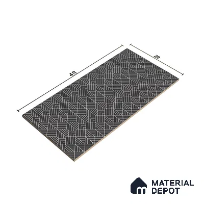 Black Highlighter Wall Tile TL 07441 B Prestige Royal Stonex Nero Trend Lust 4 ft x 2 ft Vitrified Punch Finish - 9 mm | Suitable For Bathroom, Accent/Feature Wall, Dining Area