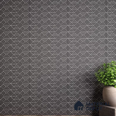 Black Highlighter Wall Tile TL 07441 B Prestige Royal Stonex Nero Trend Lust 4 ft x 2 ft Vitrified Punch Finish - 9 mm | Suitable For Bathroom, Accent/Feature Wall, Dining Area
