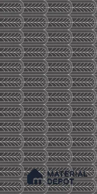 Black Highlighter Wall Tile TL 07441 C Prestige Royal Stonex Nero Zoi Lust 4 ft x 2 ft Vitrified Punch Finish - 9 mm | Suitable For Bathroom, Accent/Feature Wall, Dining Area