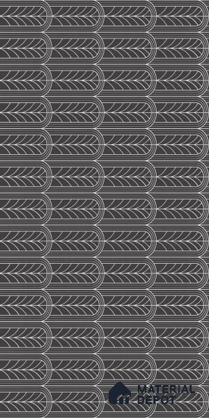 Black Highlighter Wall Tile TL 07441 C Prestige Royal Stonex Nero Zoi Lust 4 ft x 2 ft Vitrified Punch Finish - 9 mm | Suitable For Bathroom, Accent/Feature Wall, Dining Area