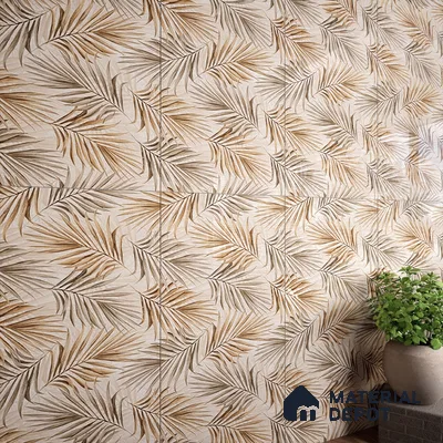 Brown Highlighter Wall Tile TL 07455 C Prestige Royal Neptune Brown Decor 4 ft x 2 ft Vitrified High Gloss Finish - 9 mm | Suitable For Bathroom, Accent/Feature Wall, Dining Area
