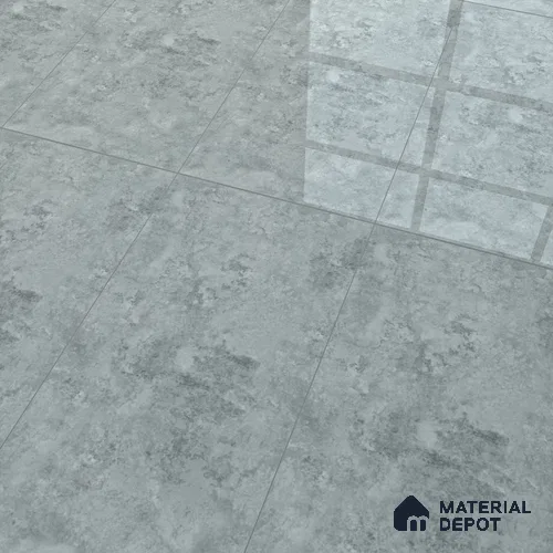 Cement Wall & Floor Tile TL 07457 B Verde Grey 4 ft x 2 ft High Gloss Finish Vitrified Tile - 9 mm | 5 Random Designs | Suitable For Living Room, Bedroom, Dining