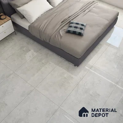Cement Wall & Floor Tile TL 07457 Pista Grey 4 ft x 2 ft High Gloss Finish Vitrified Tile - 9 mm | 5 Random Designs | Suitable For Living Room, Bedroom, Dining