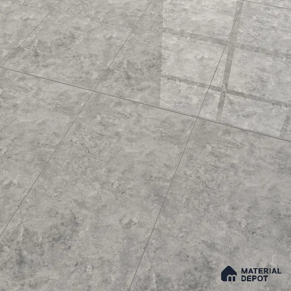Marble Wall & Floor Tile TL 07459 B Sigma Grey 4 ft x 2 ft High Gloss Finish Vitrified Tile - 9 mm | 5 Random Designs | Suitable For Living Room, Bedroom, Dining