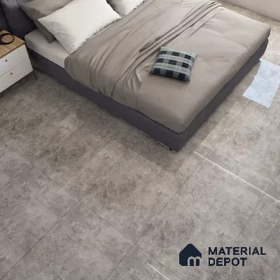 Marble Wall & Floor Tile TL 07459 B Sigma Grey 4 ft x 2 ft High Gloss Finish Vitrified Tile - 9 mm | 5 Random Designs | Suitable For Living Room, Bedroom, Dining