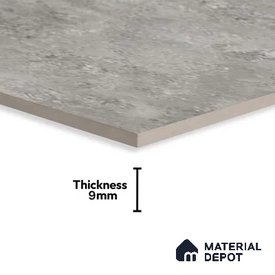 Marble Wall & Floor Tile TL 07459 B Sigma Grey 4 ft x 2 ft High Gloss Finish Vitrified Tile - 9 mm | 5 Random Designs | Suitable For Living Room, Bedroom, Dining