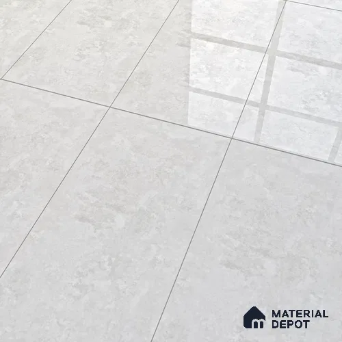 Marble Wall & Floor Tile TL 07459 Silver 4 ft x 2 ft High Gloss Finish Vitrified Tile - 9 mm | 5 Random Designs | Suitable For Living Room, Bedroom, Dining