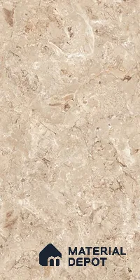 Marble Crema Marfil Wall & Floor Tile TL 07461 B Sand Beige 4 ft x 2 ft High Gloss Finish Vitrified Tile - 9 mm | 4 Random Designs | Suitable For Living Room, Bedroom, Dining