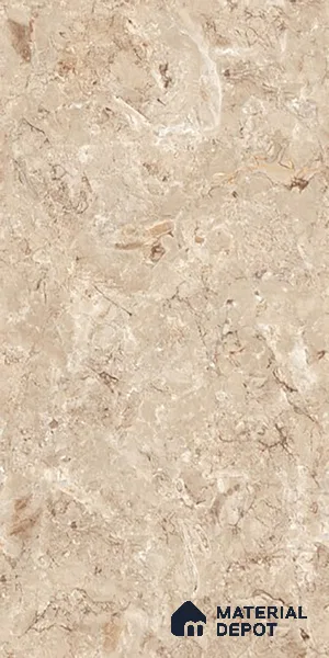 Marble Crema Marfil Wall & Floor Tile TL 07461 B Sand Beige 4 ft x 2 ft High Gloss Finish Vitrified Tile - 9 mm | 4 Random Designs | Suitable For Living Room, Bedroom, Dining