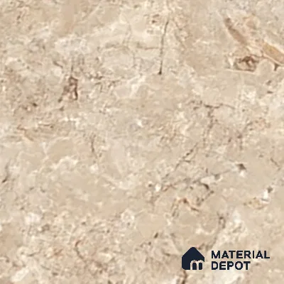Marble Crema Marfil Wall & Floor Tile TL 07461 B Sand Beige 4 ft x 2 ft High Gloss Finish Vitrified Tile - 9 mm | 4 Random Designs | Suitable For Living Room, Bedroom, Dining