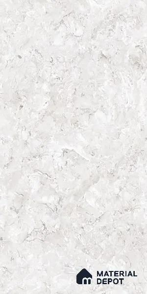 Marble Carrara Wall & Floor Tile TL 07461 C Off-White 4 ft x 2 ft High Gloss Finish Vitrified Tile - 9 mm | 4 Random Designs | Suitable For Living Room, Bedroom, Dining