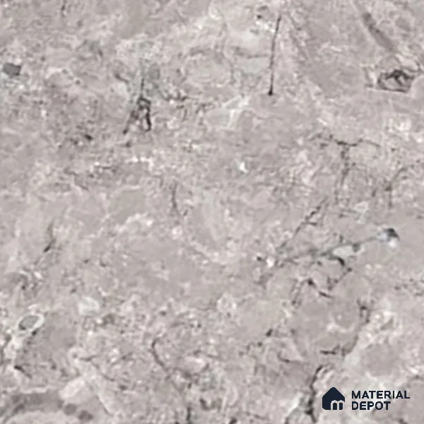 Marble Tundra Grey Wall & Floor Tile TL 07461 D Light Grey 4 ft x 2 ft High Gloss Finish Vitrified Tile - 9 mm | 4 Random Designs | Suitable For Living Room, Bedroom, Dining