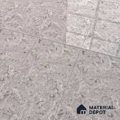Marble Tundra Grey Wall & Floor Tile TL 07461 D Light Grey 4 ft x 2 ft High Gloss Finish Vitrified Tile - 9 mm | 4 Random Designs | Suitable For Living Room, Bedroom, Dining
