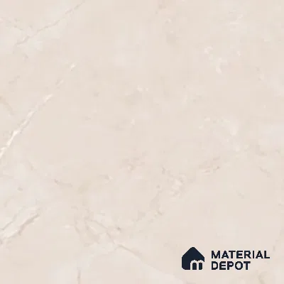 Marble Crema Marfil Wall & Floor Tile TL 07462 Warm Beige 4 ft x 2 ft High Gloss Finish Vitrified Tile - 9 mm | 4 Random Designs | Suitable For Living Room, Bedroom, Dining