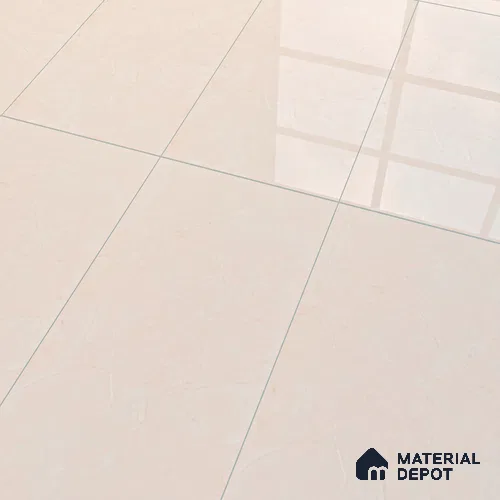 Marble Crema Marfil Wall & Floor Tile TL 07462 Warm Beige 4 ft x 2 ft High Gloss Finish Vitrified Tile - 9 mm | 4 Random Designs | Suitable For Living Room, Bedroom, Dining