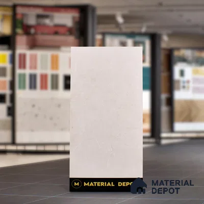 Marble Crema Marfil Wall & Floor Tile TL 07462 Warm Beige 4 ft x 2 ft High Gloss Finish Vitrified Tile - 9 mm | 4 Random Designs | Suitable For Living Room, Bedroom, Dining