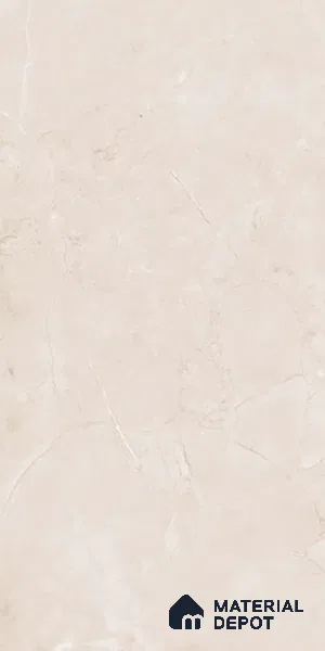 Marble Crema Marfil Wall & Floor Tile TL 07462 Warm Beige 4 ft x 2 ft High Gloss Finish Vitrified Tile - 9 mm | 4 Random Designs | Suitable For Living Room, Bedroom, Dining