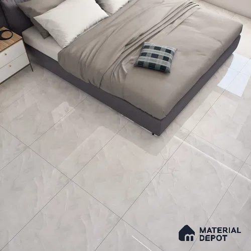 Marble Onyx Wall & Floor Tile TL 07465 Off-White 4 ft x 2 ft High Gloss Finish Vitrified Tile - 9 mm | 4 Random Designs | Suitable For Living Room, Bedroom, Dining
