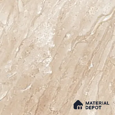 Marble Wall & Floor Tile TL 07466 Sand Beige 4 ft x 2 ft High Gloss Finish Vitrified Tile - 9 mm | 4 Random Designs | Suitable For Living Room, Bedroom, Dining