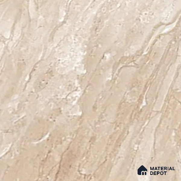 Marble Wall & Floor Tile TL 07466 Sand Beige 4 ft x 2 ft High Gloss Finish Vitrified Tile - 9 mm | 4 Random Designs | Suitable For Living Room, Bedroom, Dining