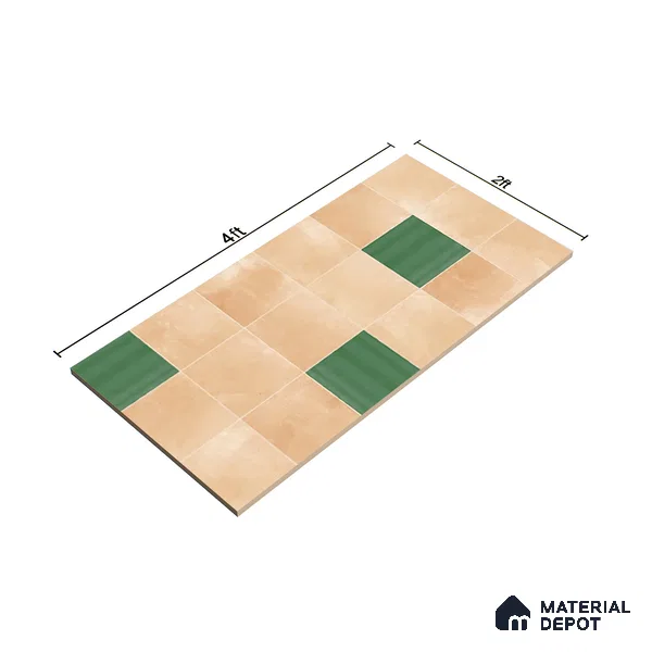 Stone Wall & Floor Tile TL 07474 Faenza Pergamon 4 ft x 2 ft Beige Vitrified Matte Finish Tile - 9 mm | Ideal for Living Room, Bathroom, Kitchen