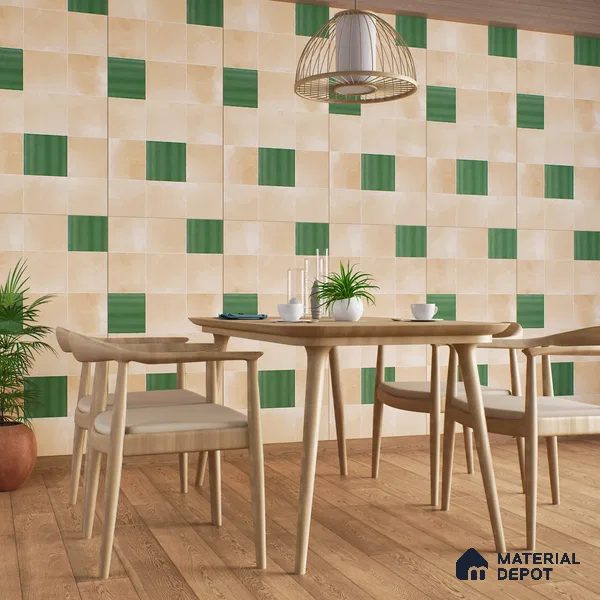 Stone Wall & Floor Tile TL 07474 Faenza Pergamon 4 ft x 2 ft Beige Vitrified Matte Finish Tile - 9 mm | Ideal for Living Room, Bathroom, Kitchen