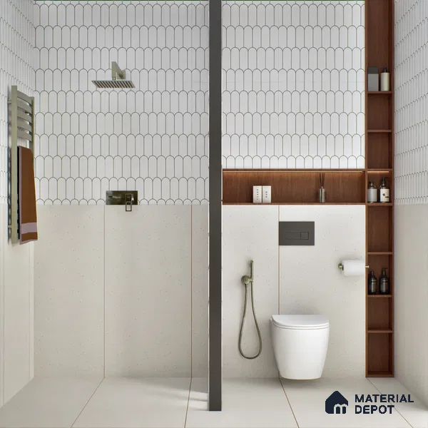 Terrazzo Wall & Floor Tile TL 07479 Terrazzo Pearl 4 ft x 2 ft Matte Finish Vitrified Tile - 9 mm