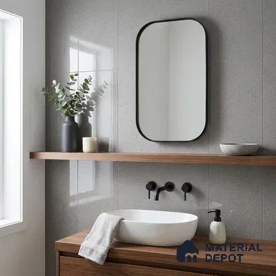 Terrazzo Wall & Floor Tile TL 07481 B Terrazzo Stone 4 ft x 2 ft Glossy Finish Vitrified Tile - 9 mm