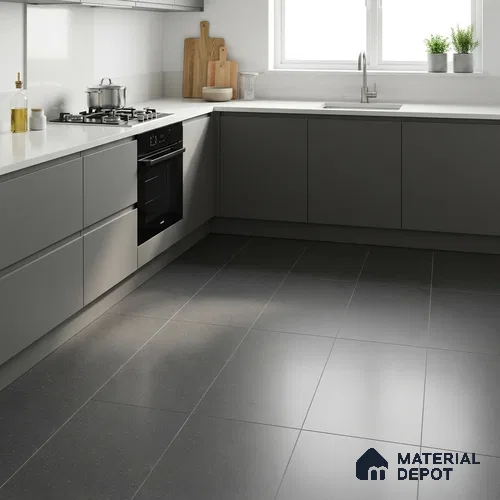 Terrazzo Wall & Floor Tile TL 07482 Terrazzo Nero 4 ft x 2 ft Matte Finish Vitrified Tile - 9 mm
