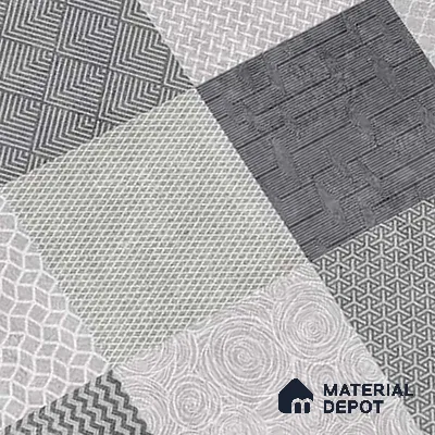 Highlighter Wall Tile TL 07486 B Mono Grey Decor 4 ft x 2 ft Carving Matte Finish Vitrified Tile - 9 mm | Suitable For Bathroom, Accent/Feature Wall, Balcony