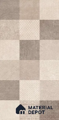 Highlighter Wall Tile TL 07486 Mono Beige Decor 4 ft x 2 ft Carving Matte Finish Vitrified Tile - 9 mm | Suitable For Bathroom, Accent/Feature Wall, Balcony