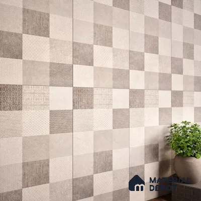 Highlighter Wall Tile TL 07486 Mono Beige Decor 4 ft x 2 ft Carving Matte Finish Vitrified Tile - 9 mm | Suitable For Bathroom, Accent/Feature Wall, Balcony