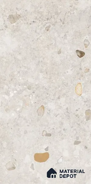 Stone Wall & Floor Tile TL 07495 Exotic Stone Blanco 4 ft x 2 ft Grey Vitrified Matte Finish Tile - 9 mm | Ideal for Living Room, Bathroom, Kitchen