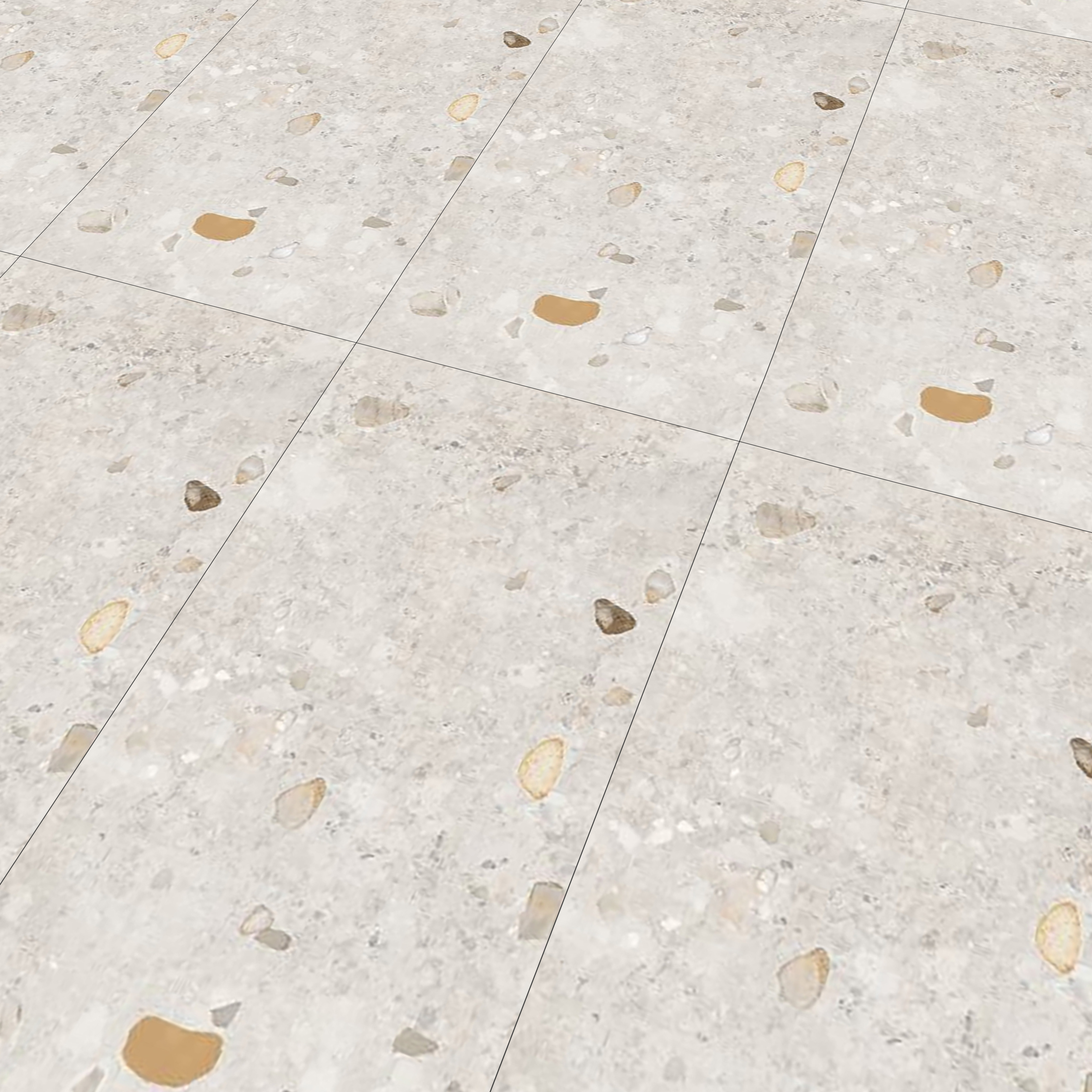 Stone Wall & Floor Tile TL 07495 Exotic Stone Blanco 4 ft x 2 ft Grey Vitrified Matte Finish Tile - 9 mm | Ideal for Living Room, Bathroom, Kitchen