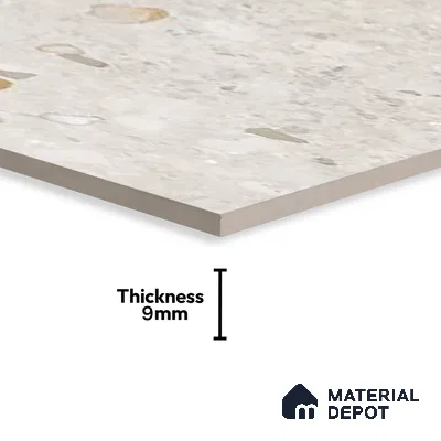 Stone Wall & Floor Tile TL 07495 Exotic Stone Blanco 4 ft x 2 ft Grey Vitrified Matte Finish Tile - 9 mm | Ideal for Living Room, Bathroom, Kitchen