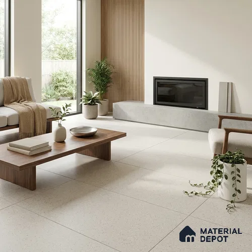 Stone Wall & Floor Tile TL 07495 Exotic Stone Blanco 4 ft x 2 ft Grey Vitrified Matte Finish Tile - 9 mm | Ideal for Living Room, Bathroom, Kitchen