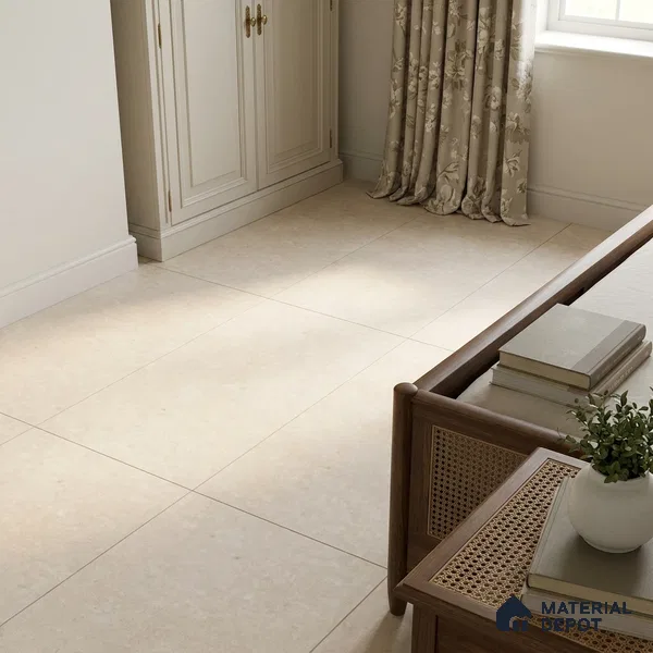 Cement Wall & Floor Tile TL 07499 B Beige 4 ft x 2 ft Matte Finish Vitrified Tile - 9 mm | Suitable For Living Room, Bedroom, Kitchen