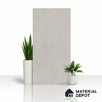 Cement Wall & Floor Tile TL 07499 D Grey 4 ft x 2 ft Matte Finish Vitrified Tile - 9 mm | Suitable For Living Room, Bedroom, Kitchen