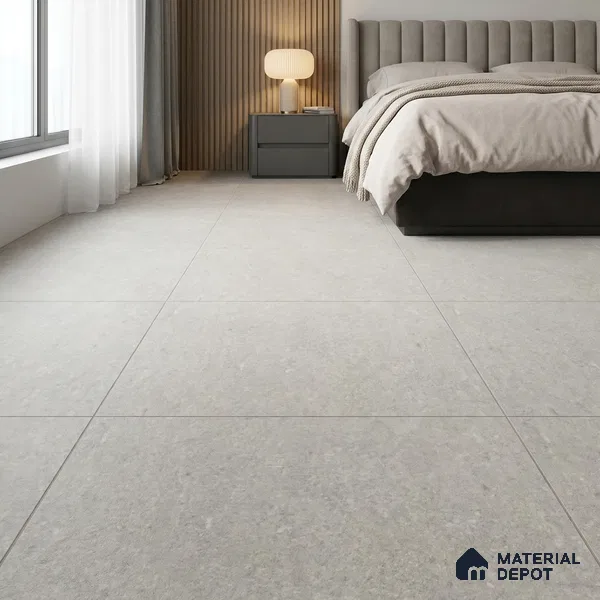 Cement Wall & Floor Tile TL 07499 D Grey 4 ft x 2 ft Matte Finish Vitrified Tile - 9 mm | Suitable For Living Room, Bedroom, Kitchen