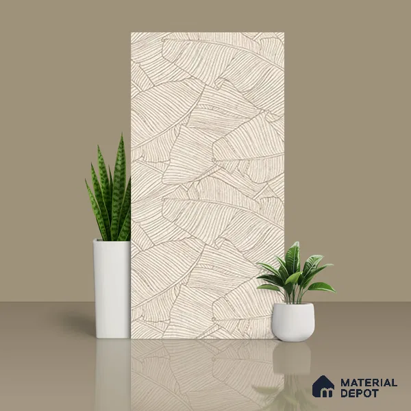 Highlighter Wall Tile TL 07499 Accosto Beige Decor 4 ft x 2 ft Beige Vitrified Matte Finish Decor Tile - 9 mm | Suitable For Bathroom, Accent/Feature Wall, Foyer
