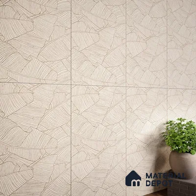 Highlighter Wall Tile TL 07499 Accosto Beige Decor 4 ft x 2 ft Beige Vitrified Matte Finish Decor Tile - 9 mm | Suitable For Bathroom, Accent/Feature Wall, Foyer