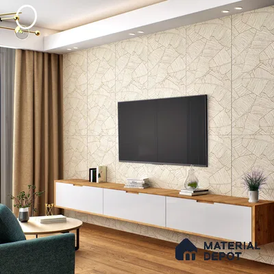 Highlighter Wall Tile TL 07499 Accosto Beige Decor 4 ft x 2 ft Beige Vitrified Matte Finish Decor Tile - 9 mm | Suitable For Bathroom, Accent/Feature Wall, Foyer
