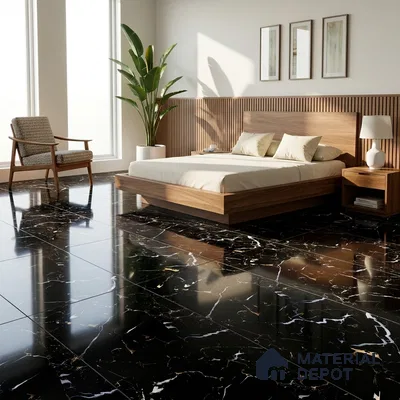 Marble Floor & Wall Tile TL 07502 Rossa Back 4 ft x 2 ft High Gloss Finish Vitrified Tile - 9 mm | Suitable for Living Room, Bedroom & Bathroom