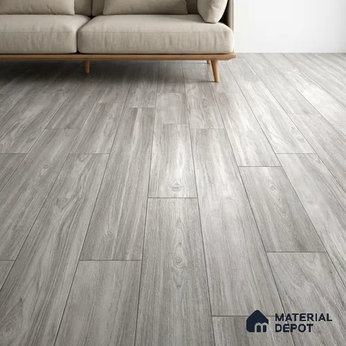 Wood Floor & Wall Tile TL 07504 4 ft x 0.65 ft Vitrified Matte Finish - 9 mm | 2-3 mm Spacer is Mandatory