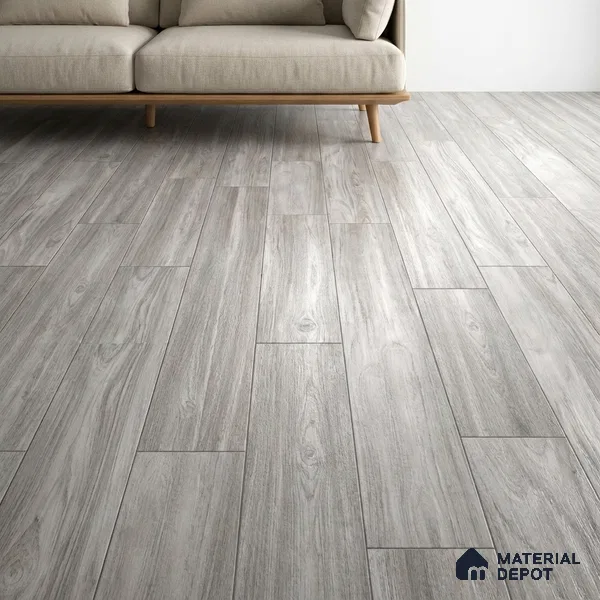 Wood Floor & Wall Tile TL 07504 4 ft x 0.65 ft Vitrified Matte Finish - 9 mm | 2-3 mm Spacer is Mandatory